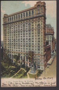 New York City Trinity Bldg Building pm1907 ~ Und/B