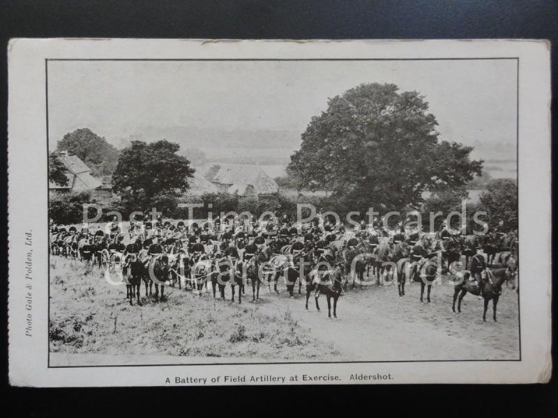 Old PC Hampshire: Aldershot, A Battery of Field Artillery at Exercise