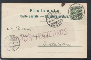 Genealogy Postcard - Darney - Hotel Des Alpes?, Interlaken, Switzerland RF6152