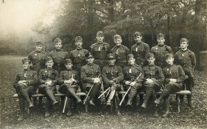 Postcard RPPC Photo Military Photo French Soldiers C-1910 23-53