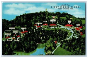 c1960 Aerial View Piney Woods School Piney Woods Mississippi MS Vintage Postcard
