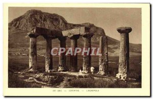 Postcard Ancient Greek Art Corinthian L & # 39Acropole