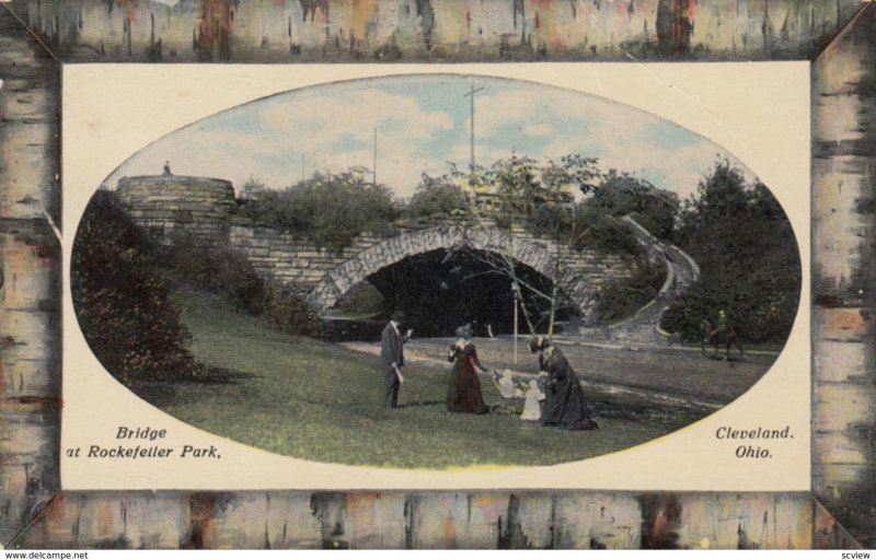 CLEVELAND, Ohio, 1900-10s; Bridge at Rockefeller Park