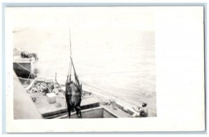 c1910's Ship Loading Cow Cattle F.W. Savage Granville NY RPPC Photo Postcard