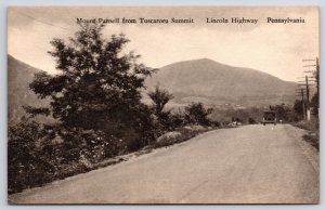 Pennsylvania, Mount Parnell From Tuscarora Summit Lincoln Highway PA, Postcard