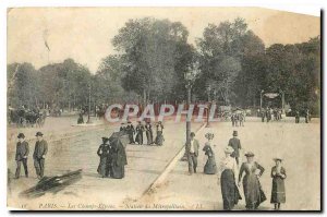 Old Postcard Paris's Champs Elysees Metro Station Metropolitain