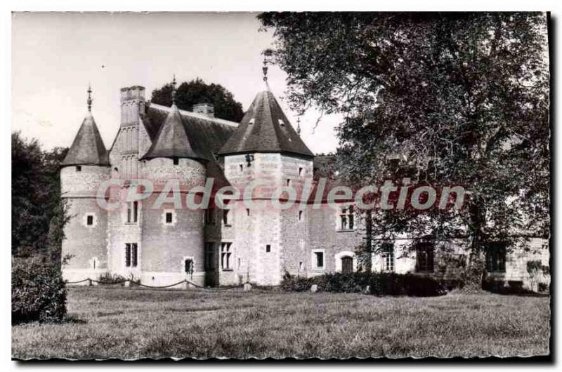 Postcard Old Castle Auberville La Manuel