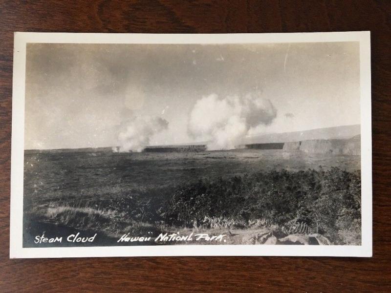 RPPC Steam Cloud, Hawaii National Park, Hilo, Hawaii 1930s C12