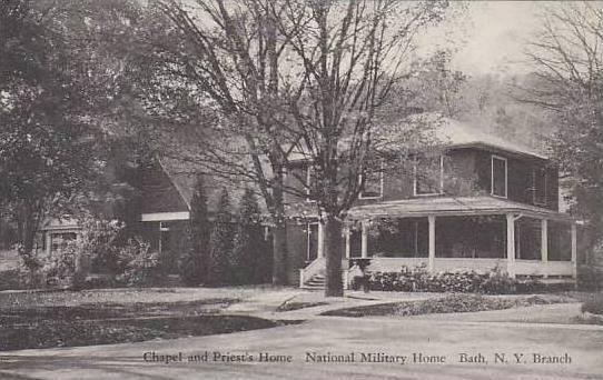 New York Bath Chapel And Priests Home National Military Home Albertype