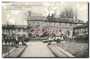 Old Postcard Rennes Funerals of victims of the fire at the Hospice The Piletiere
