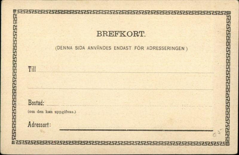 Lecko Slott Sweden c1900 Postcard - Publ in Lidkoping