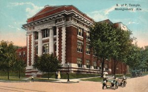 Vintage Postcard 1910's K. of P. Temple Montgomery Alabama TJ Mattox Cigar Pub