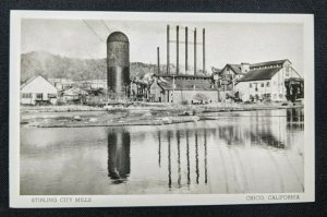 Mint Vintage Stirling City Mills Chico California Real Photo Postcard RPPC