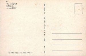 Transylvania Trust Postcard Castelul Banffy Dinning Hall