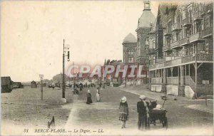 Old Postcard Berck Plage La Digue