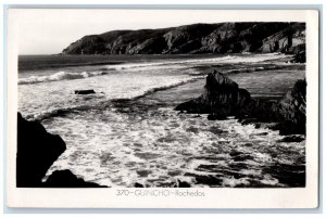 Guincho Rochedos Beach Santa Cruz Portugal RPPC Photo Posted Vintage Postcard