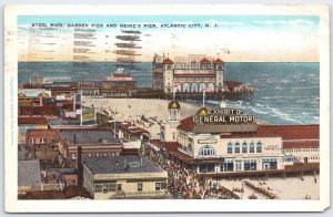 Vintage Atlantic City NJ Steel Pier Postcard General Motors Exhibit 1929