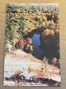 1957 USED POSTCARD - A RIVER WINDS ITS QUIET WAY