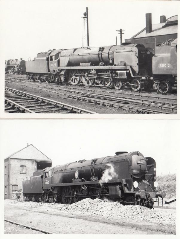 Weymouth Train 2x Vintage Photo Plain Back Postcard s