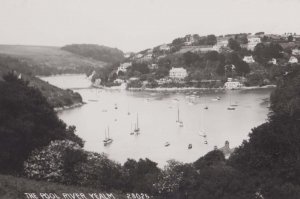 River Yealm Boat Dorset Gathering Vintage Real Photo Postcard