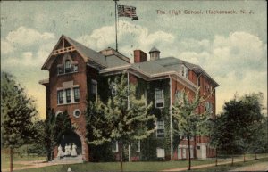 Hackensack NJ High School c1910 Vintage Postcard