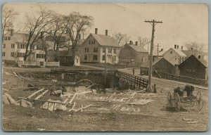 MAINE TOLL SCENE ANTIQUE REAL PHOTO POSTCARD RPPC