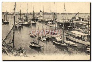 Old Postcard Royan Port Boat