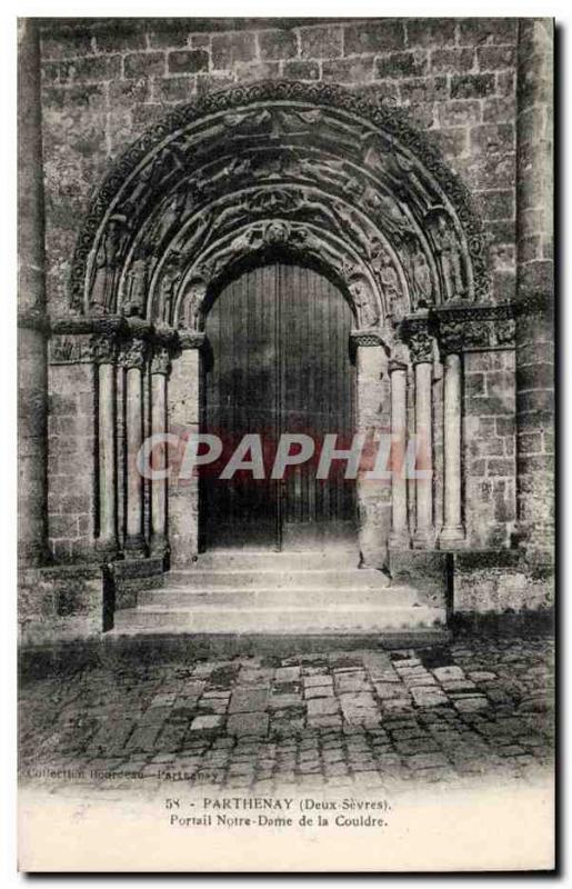 Airvault Old Postcard Portal Our Lady of Couldre