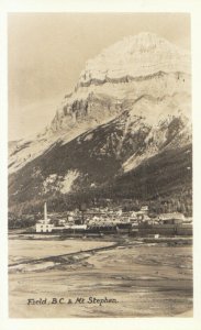 Canada Postcard - Field - Mount Stephen - British Columbia - RP - Ref TZ4212