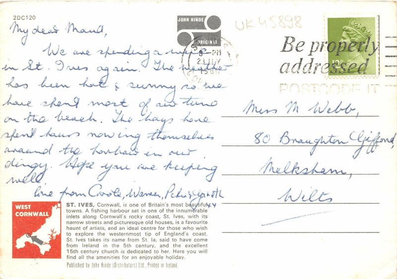 uk45898 porthminster beach and the harbour st ives cornwall uk