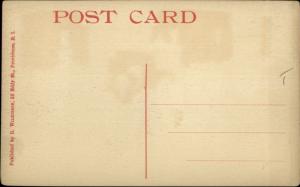 Providence RI Horse Drawn Fire Engine Fire Station #7 c1910 Postcard