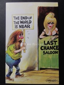 Taylor: Bamforth & Co THE END OF THE WORLD IS NEAR - LAST CHANCE SALOON!!