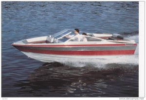 Boat ad, Maxum boat company, Washington, USA, 50-70s ; Model, Maxum 2000/SR