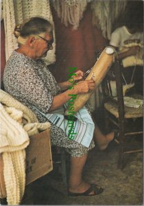 Gozo Postcard - Artisan, Gozitan Woman Lace Making RR18558