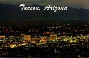 Arizona Tucson View At Night