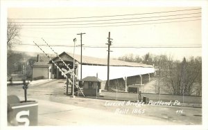 Postcard RPPC Pennsylvania Portland Covered Bridge #476 1950s 23-6712