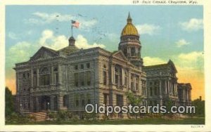 Cheyenne, Wyoming, WY State Capital USA 1952 postal used 1952