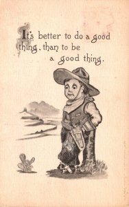 Young Cowboy It's Better To Do A Good Thing