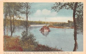 Cross on the Lone Pine Rock Sherbrooke 1953 