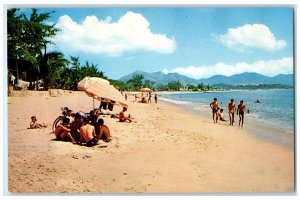 c1960's Beach Scene at Nha Trang South Viet-Nam Vintage Unposted Postcard