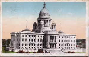Rhode Island State Capitol Providence Rhode Island Vintage Postcard C196