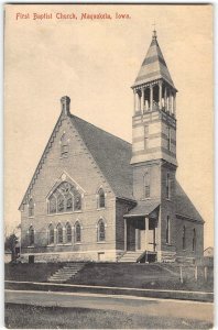First Baptist Church, Maquoketa, Iowa Jackson County Vintage Postcard 1910s