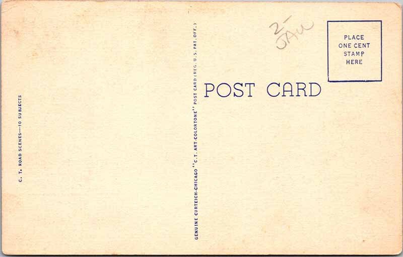 Postcard ROAD SCENE Beresford South Dakota SD AL1381