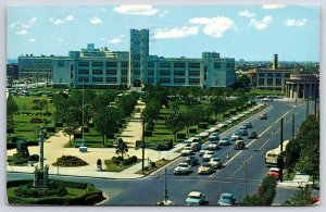 1960 Atlantic City New Jersey NJ Parkway High School Background Posted Postcard