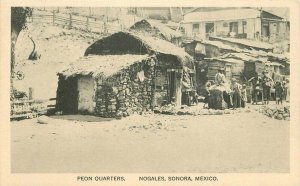 Boers 1920s Peon Quarters Nogales Sonora Mexico RPPC Photo Postcard 20-4166