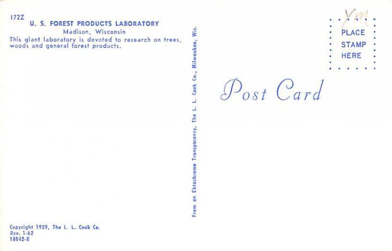 U.S. Forest Products Laboratory - Madison, Wisconsin WI  