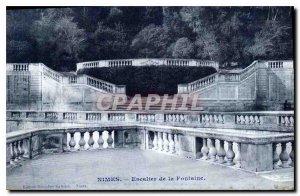 Postcard Old Nimes Fountain Staircase