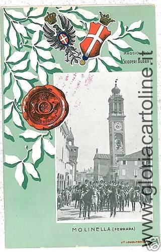 03316 VINTAGE POSTCARD: FERRARA / BOLOGNA: MILL!-