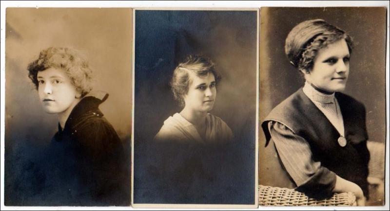 3 - RPPC, Women Cards