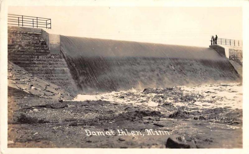 Ihlen Minnesota Dam Scenic View Real Photo Vintage Postcard J926783